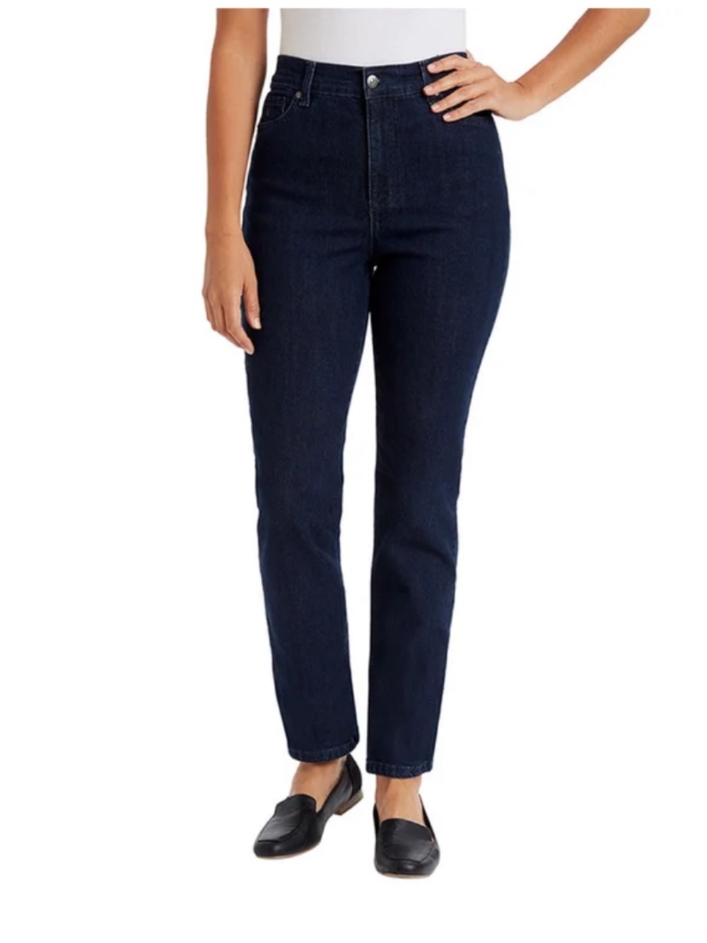 NWT Gloria Vanderbilt High-Rise Straight Leg Women’s Jeans — Dark Indigo